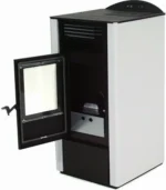 Kamna na pelety 9,5 kW krb na pelety Kamna na pelety A+ kamna na dřevo bílá - Obrázek 2