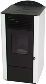 Kamna na pelety 9,5 kW krb na pelety Kamna na pelety A+ kamna na dřevo bílá - Obrázek 7