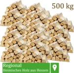 Palivové dřevo Smíšené palivové dřevo 500 kg Buk Dub Bříza Borovice Smrk Dřevo pro kamna a krb Krbová mísa Grilovací dřevo 25 cm