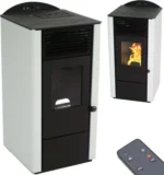 Kamna na pelety 9,5 kW krb na pelety Kamna na pelety A+ kamna na dřevo bílá